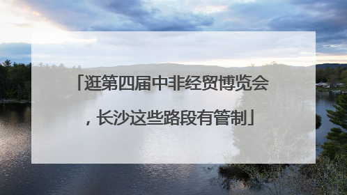 逛第四届中非经贸博览会，长沙这些路段有管制