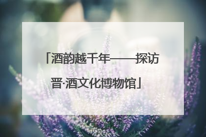 酒韵越千年——探访晋·酒文化博物馆