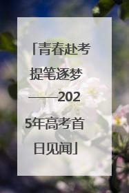 青春赴考 提笔逐梦——2025年高考首日见闻