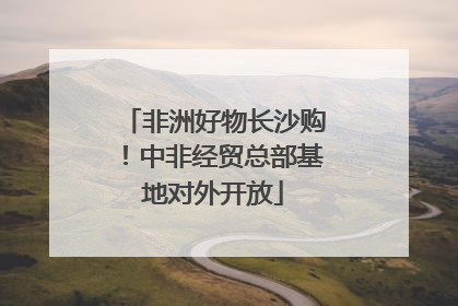 非洲好物长沙购！中非经贸总部基地对外开放