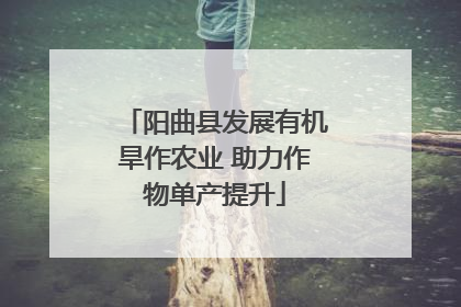 阳曲县发展有机旱作农业 助力作物单产提升