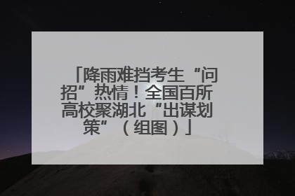 降雨难挡考生“问招”热情！全国百所高校聚湖北“出谋划策”（组图）