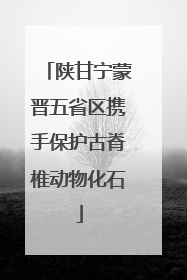 陕甘宁蒙晋五省区携手保护古脊椎动物化石