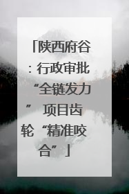 陕西府谷：行政审批“全链发力” 项目齿轮“精准咬合”