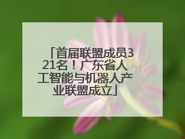 首届联盟成员321名！广东省人工智能与机器人产业联盟成立