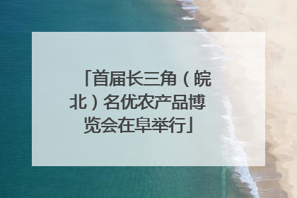 首届长三角（皖北）名优农产品博览会在阜举行