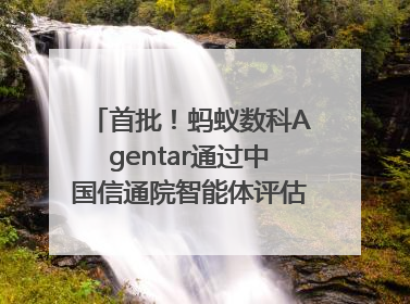 首批！蚂蚁数科Agentar通过中国信通院智能体评估，获最高评级