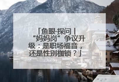 鱼眼·探问丨 “妈妈岗”争议升级：是职场福音，还是性别枷锁？