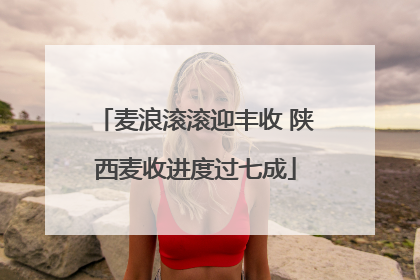 麦浪滚滚迎丰收 陕西麦收进度过七成