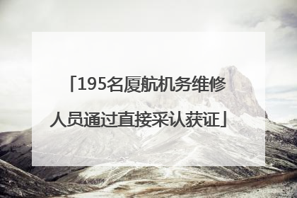 195名厦航机务维修人员通过直接采认获证
