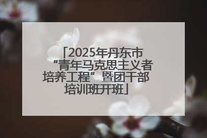 2025年丹东市“青年马克思主义者培养工程”暨团干部培训班开班