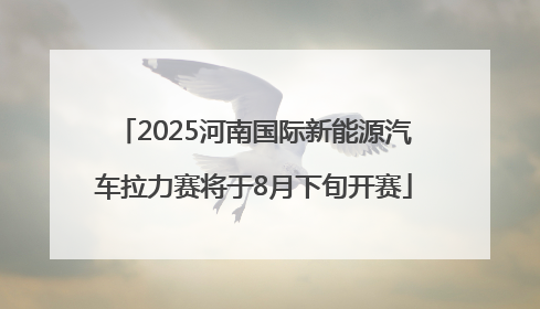 2025河南国际新能源汽车拉力赛将于8月下旬开赛