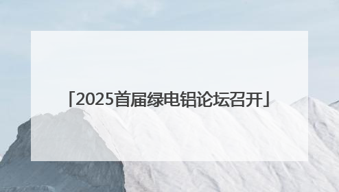 2025首届绿电铝论坛召开