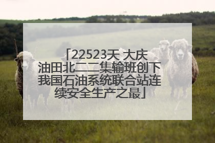 22523天 大庆油田北二二集输班创下我国石油系统联合站连续安全生产之最